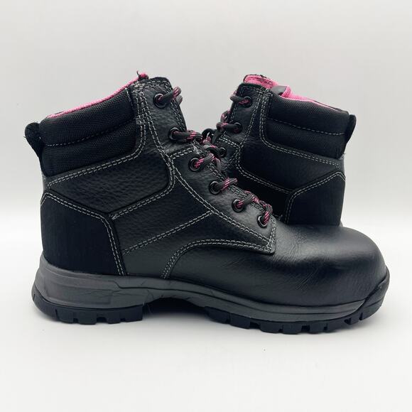 Wolverine Womens Piper Composite-Toe 6" Work Boot US 7 M Black WP Leather NIB - Picture 5 of 13